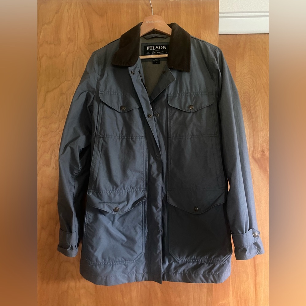 Filson brand green utility jacket medium